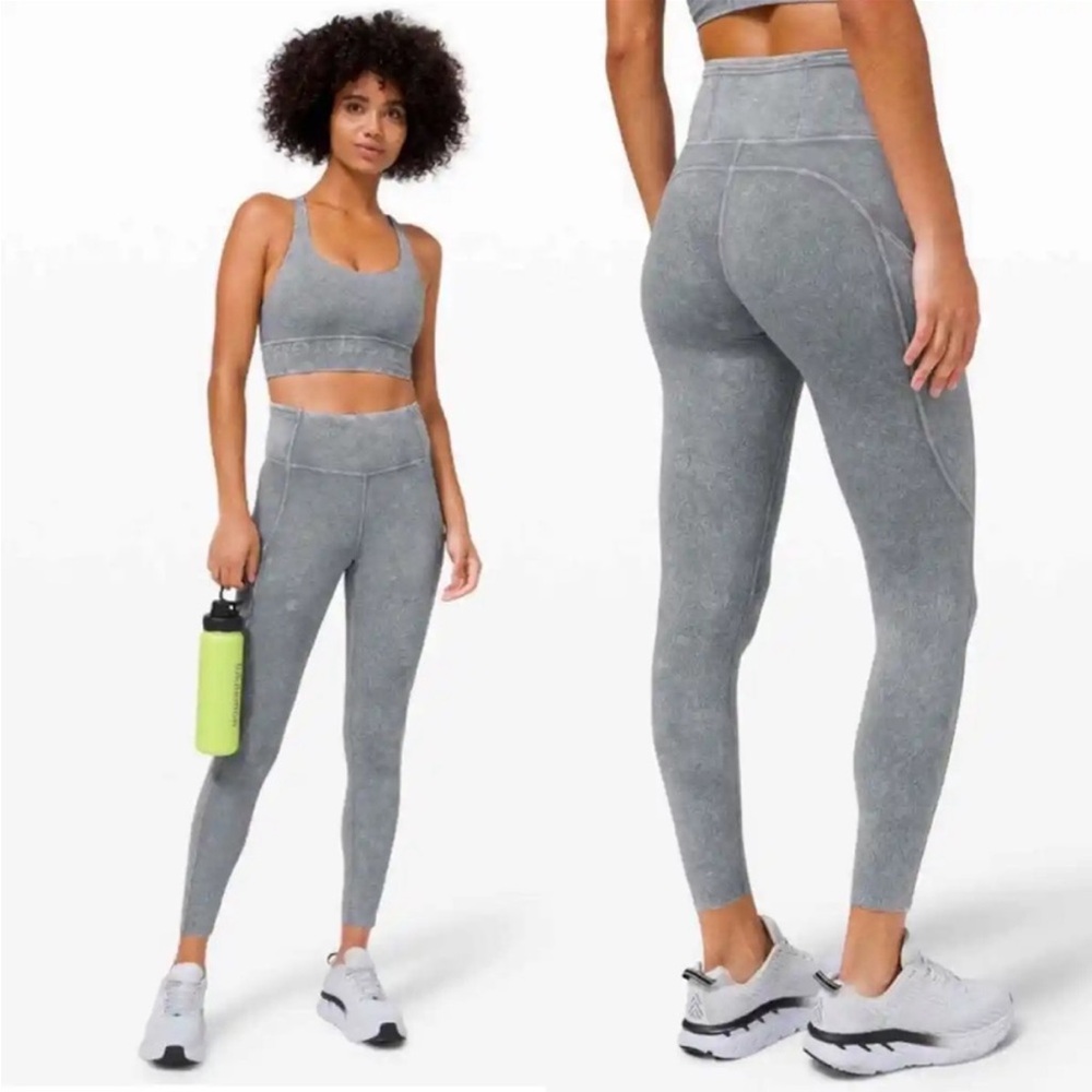 Lululemon fast and free ice dye leggings size 6